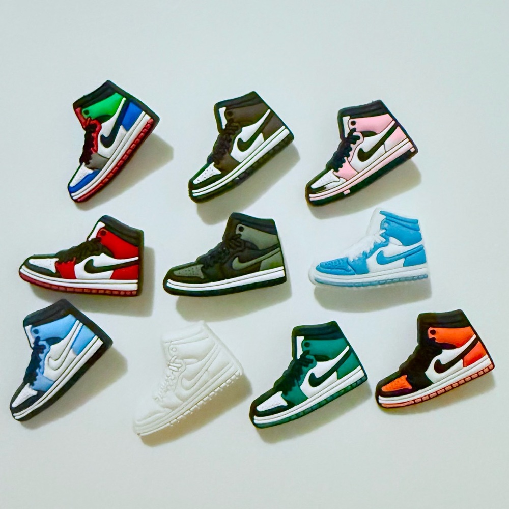 10 Sneakers Croc Charms Jibbit Shoe Charm Disney Croc Charms